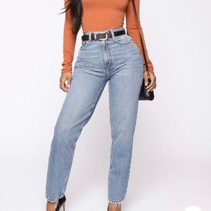 High rise mom jeans